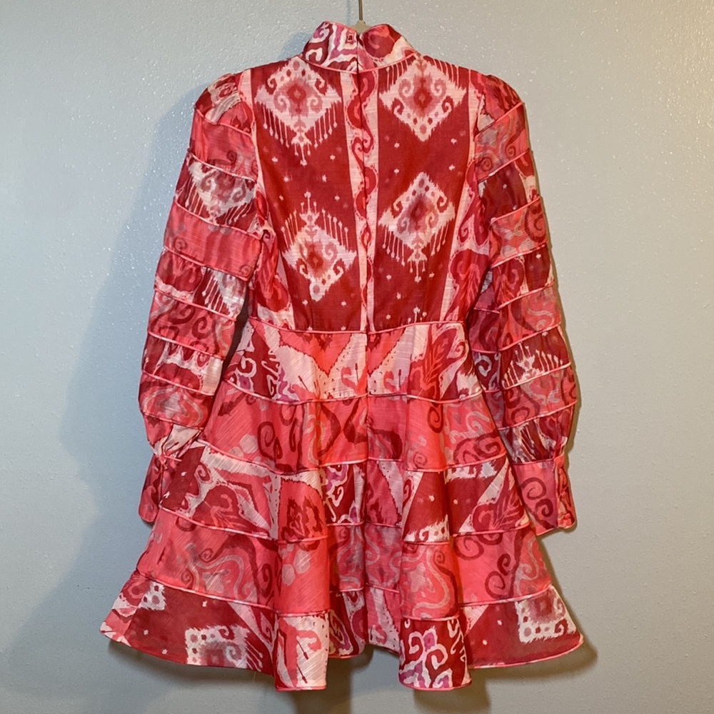Lilly’s Kloset Red Geometric Dress Size S - Picture 8 of 14